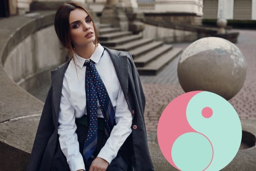 Beautiful Fashion Girl In Fashionable Clothing Posing In Street